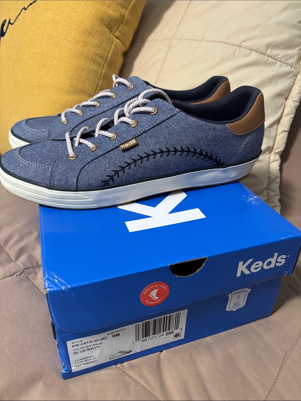 Women’s Keds baseball blue denim sneakers